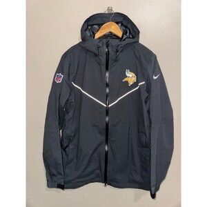 Nike NFL Minnesota Vikings Team Issue PE Storm FIT Rain Sideline Jacket Mens L